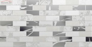 Плитка AltaCera Glent White декор (24,5x50)